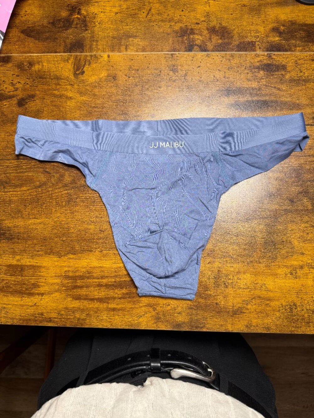 JJ Malibu: Premium Modal Athletic Thong - Steel Blue